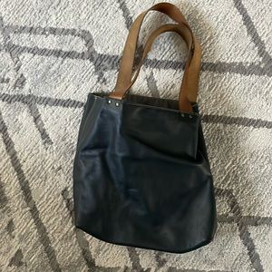 Like new Dark grayish blue leather bag